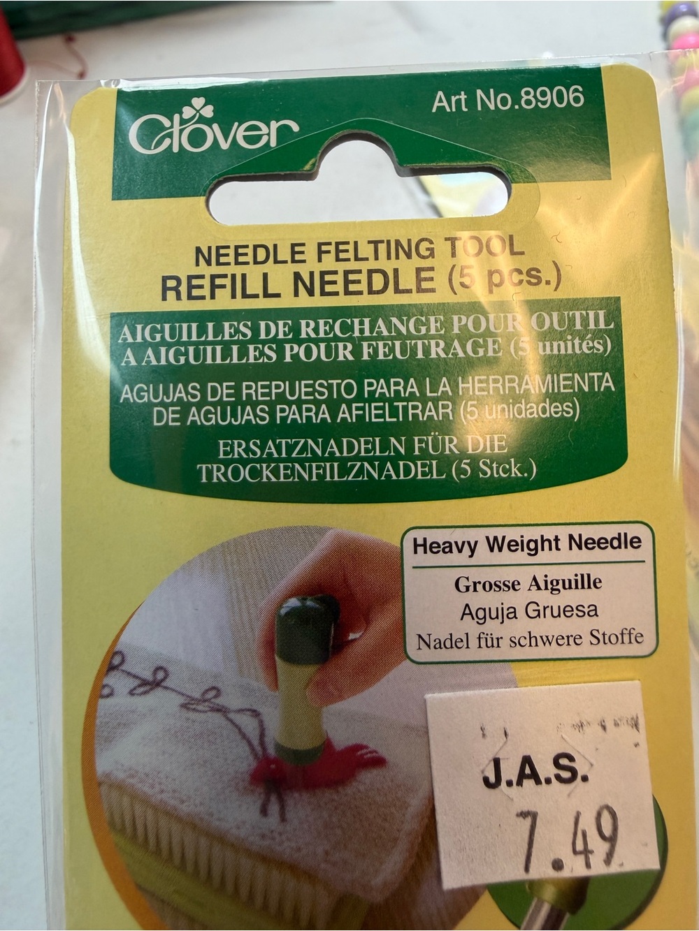 Heavy Weight Needle Felting Refill Needles (Green/Yellow Packaging)